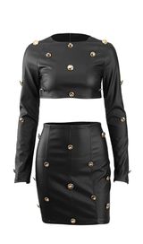 Navel leisure leather suit Dresses styleofcb 