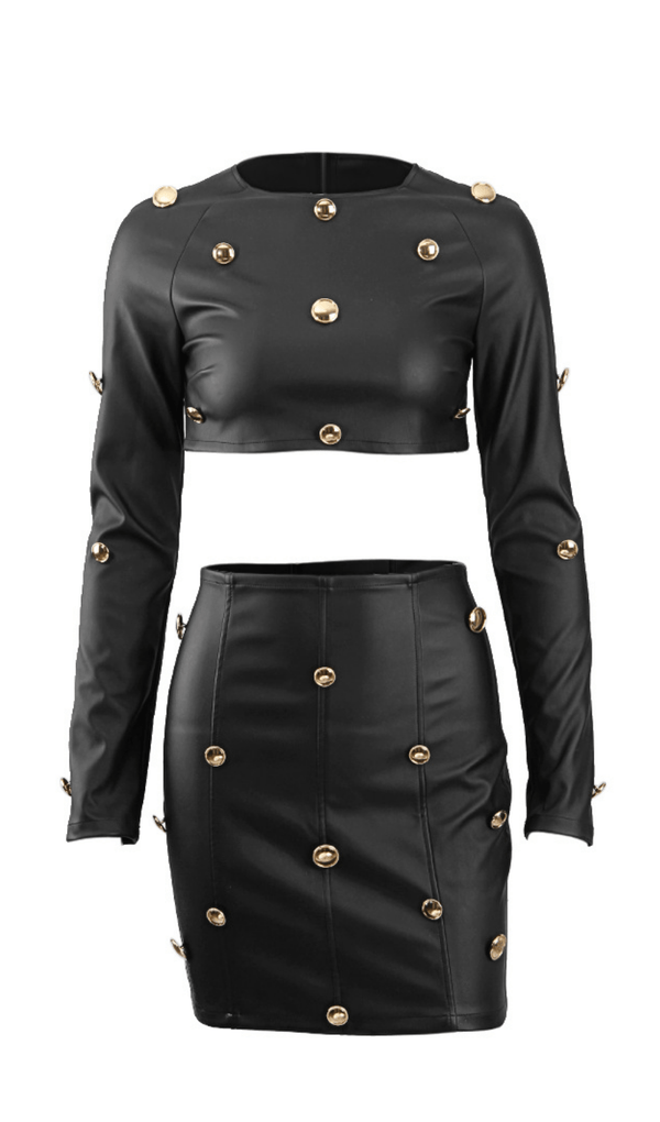 Navel leisure leather suit Dresses styleofcb 