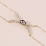 DIAMOND CHEST CHAIN IN GOLD blingmyfriend 