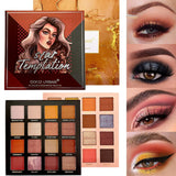 16-COLOR PEARL MATTE MULTICOLOR EYESHADOW blingmyfriend 