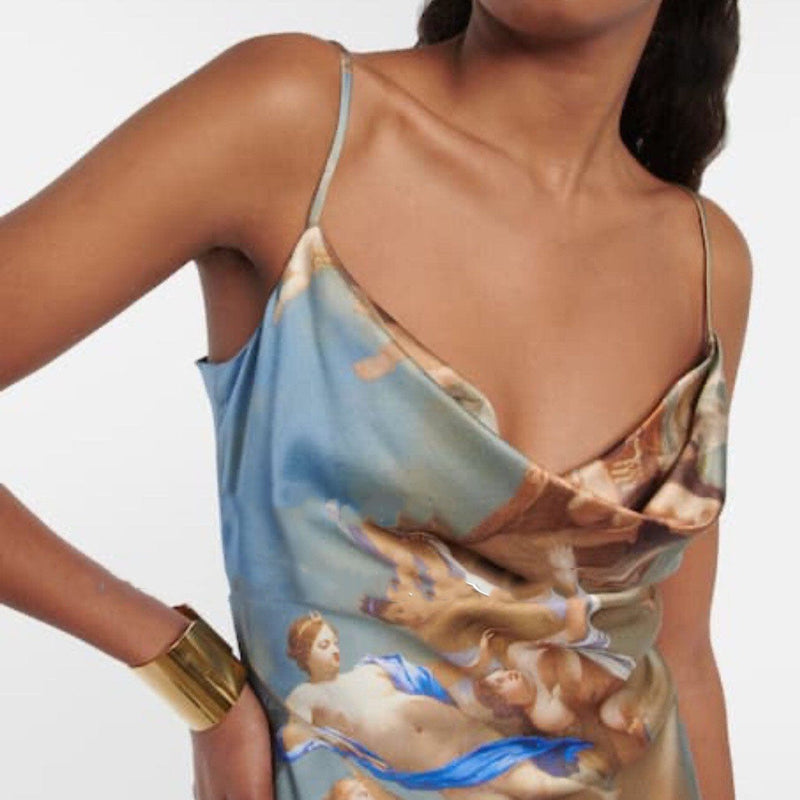 SPAGHETTI PRINTED MINI DRESS Dresses styleofcb 