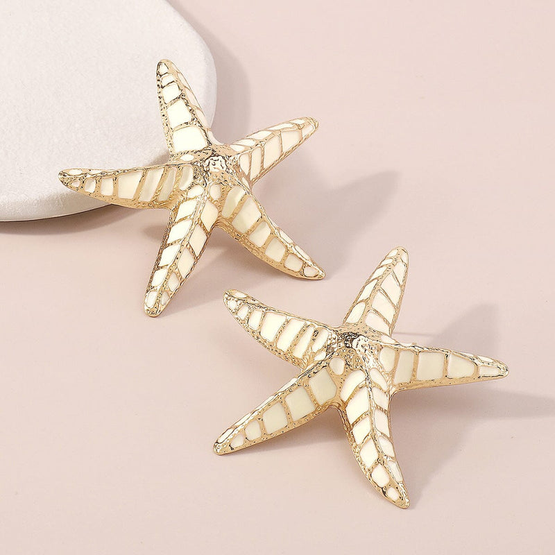 STARFISH EARRINGS IN BEIGE Earrings styleofcb 