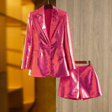 SEQUIN BLAZER SHORTS SET Sets styleofcb 