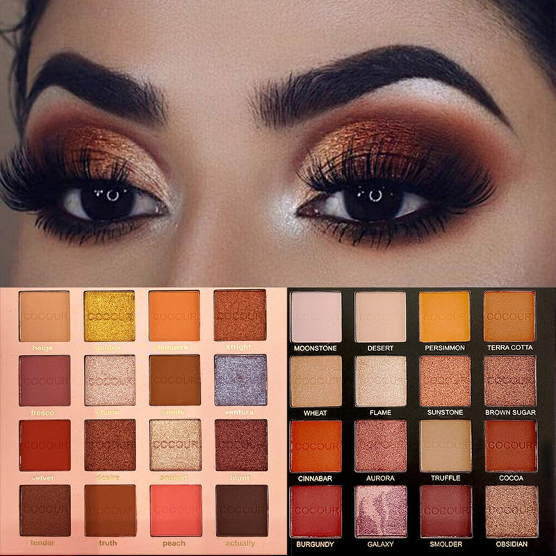 16-COLOR PEARL MATTE MULTICOLOR EYESHADOW blingmyfriend 