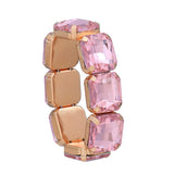 SQUARE RHINESTONE BRACELET Bracelet sis label PINK 
