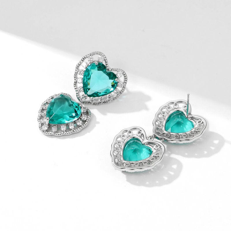 HEART-SHAPED ROMANTIC EARRINGS Earrings blingmyfriend 