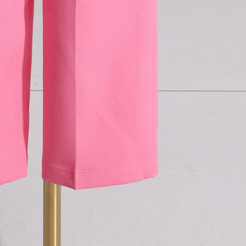 CUTOUT BLAZER SUIT IN PINK styleofcb 