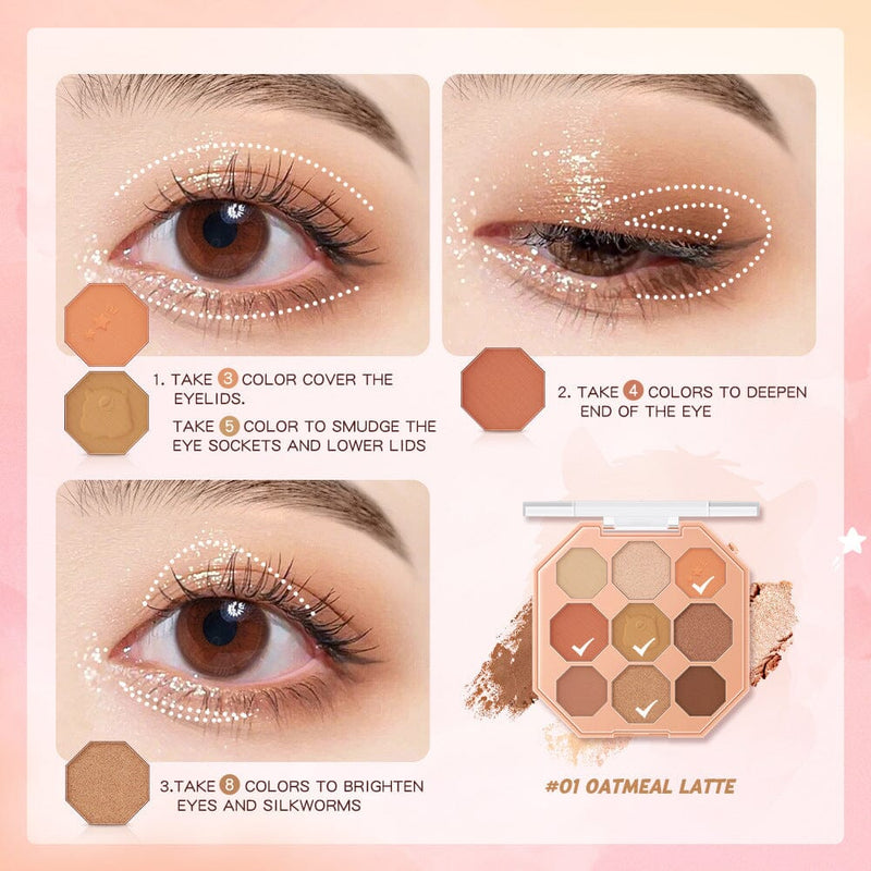 MATTE PEARLESCENT GLITTER SEQUINS EYESHADOW blingmyfriend 