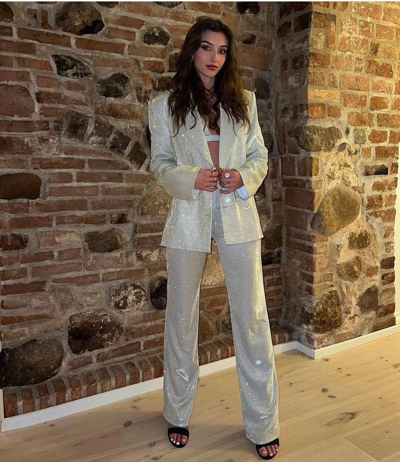 SPARKLE BLAZER THREE PIECE SET Sets styleofcb 