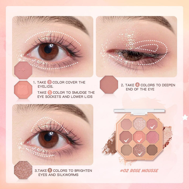 MATTE PEARLESCENT GLITTER SEQUINS EYESHADOW blingmyfriend 