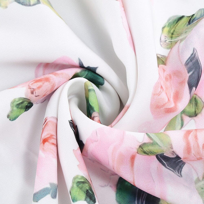 STRAPLESS FLORAL SPLIT MAXI DRESS Dresses Oh CICI 
