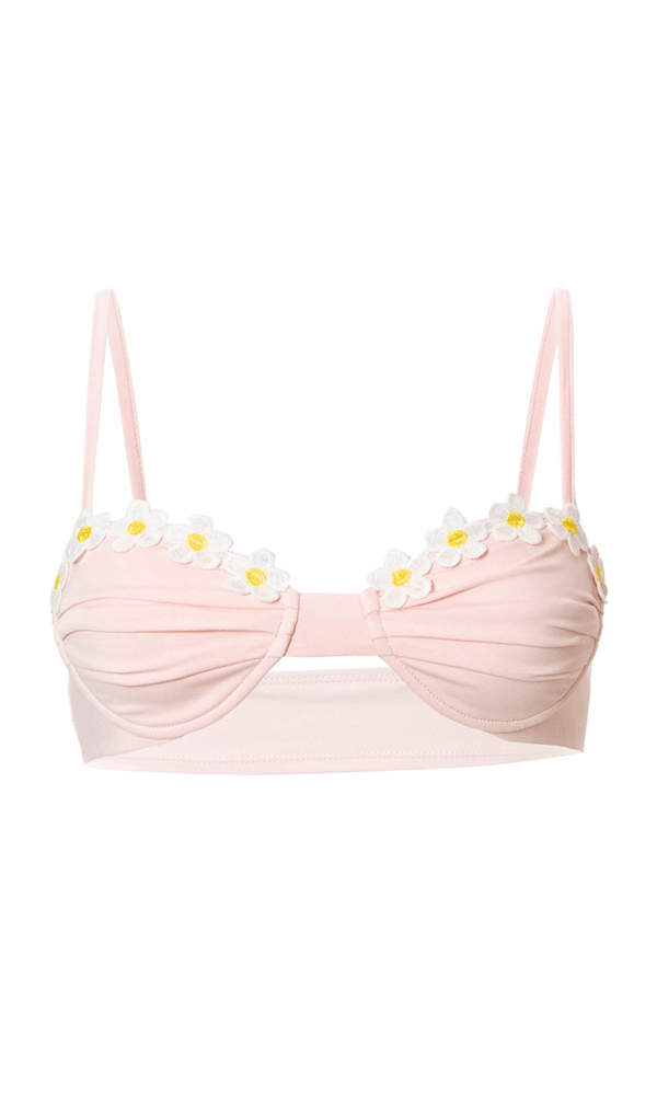 PINK SMOCKED FLORAL LINGERIE styleofcb 