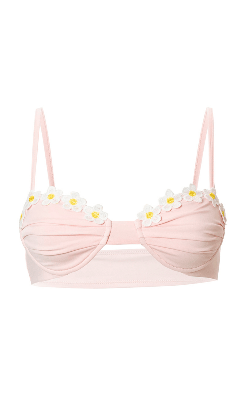 PINK SMOCKED FLORAL LINGERIE styleofcb 