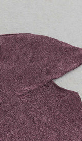 PLUS GLITTER MIDI DRESS IN BROWN DRESS STYLE OF CB 