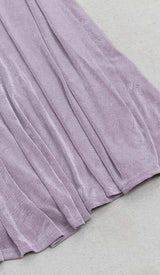 PLUS OFF SHOULDER MIDI DRESS IN PURPLE DRESS STYLE OF CB 