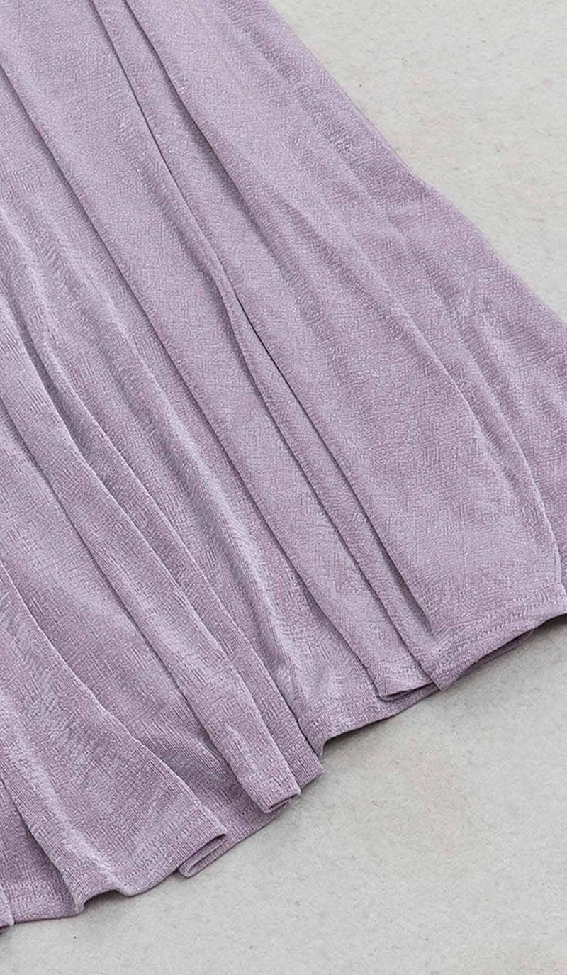 PLUS OFF SHOULDER MIDI DRESS IN PURPLE DRESS STYLE OF CB 