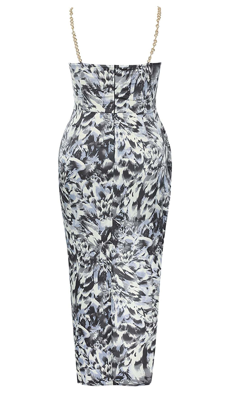 PLUS SIZE ALLOVER PRINT CAMI MIDI DRESS DRESS sis label 