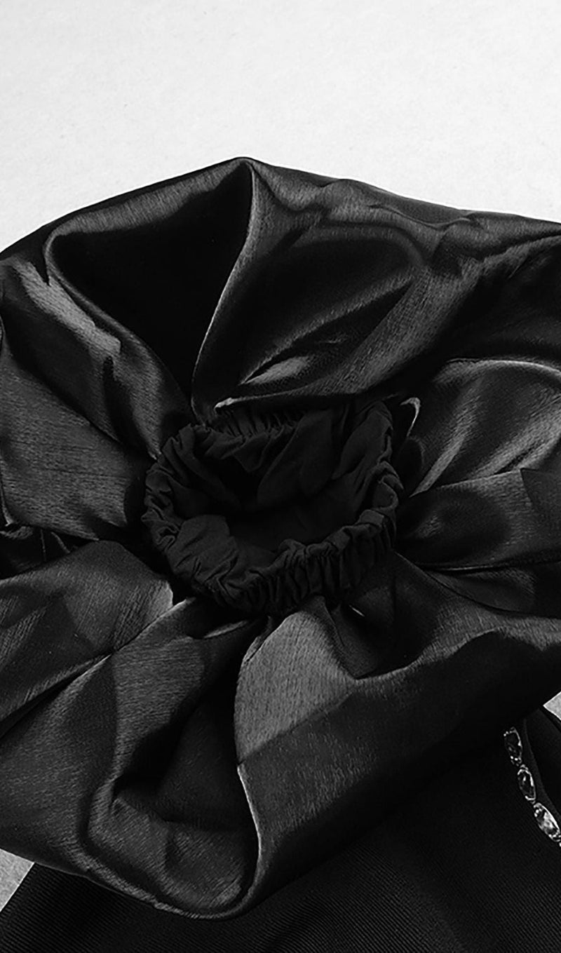 PUFF SLEEVE BANDAGE MINI DRESS IN BLACK Dresses styleofcb 