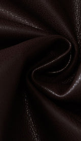 Puff leather sleeve dress styleofcb 