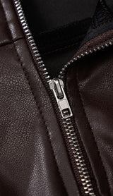 Puff leather sleeve dress styleofcb 