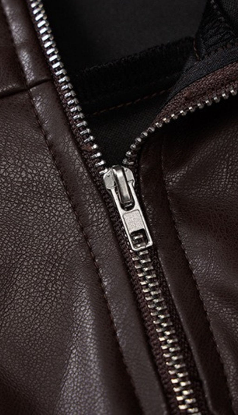 Puff leather sleeve dress styleofcb 