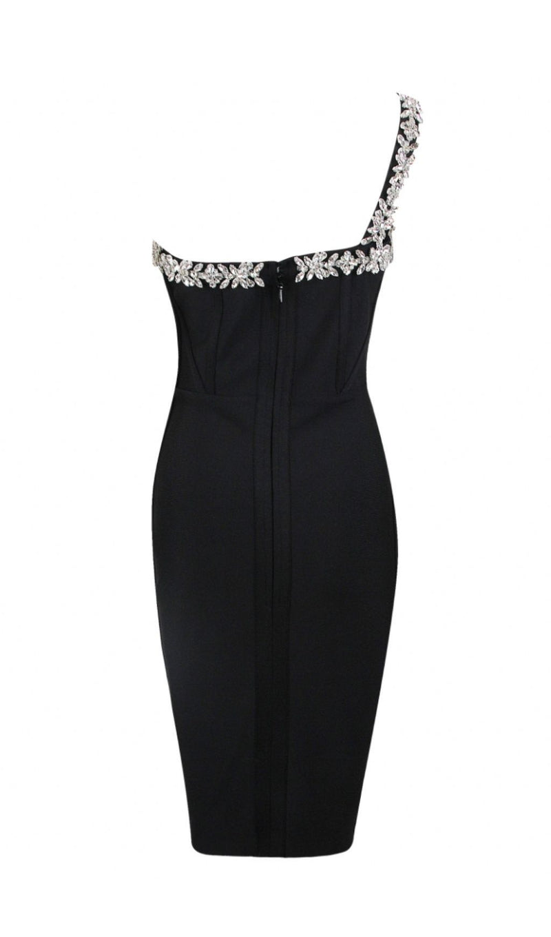 RED CRYSTAL STRAPS CROSET DRESS styleofcb 