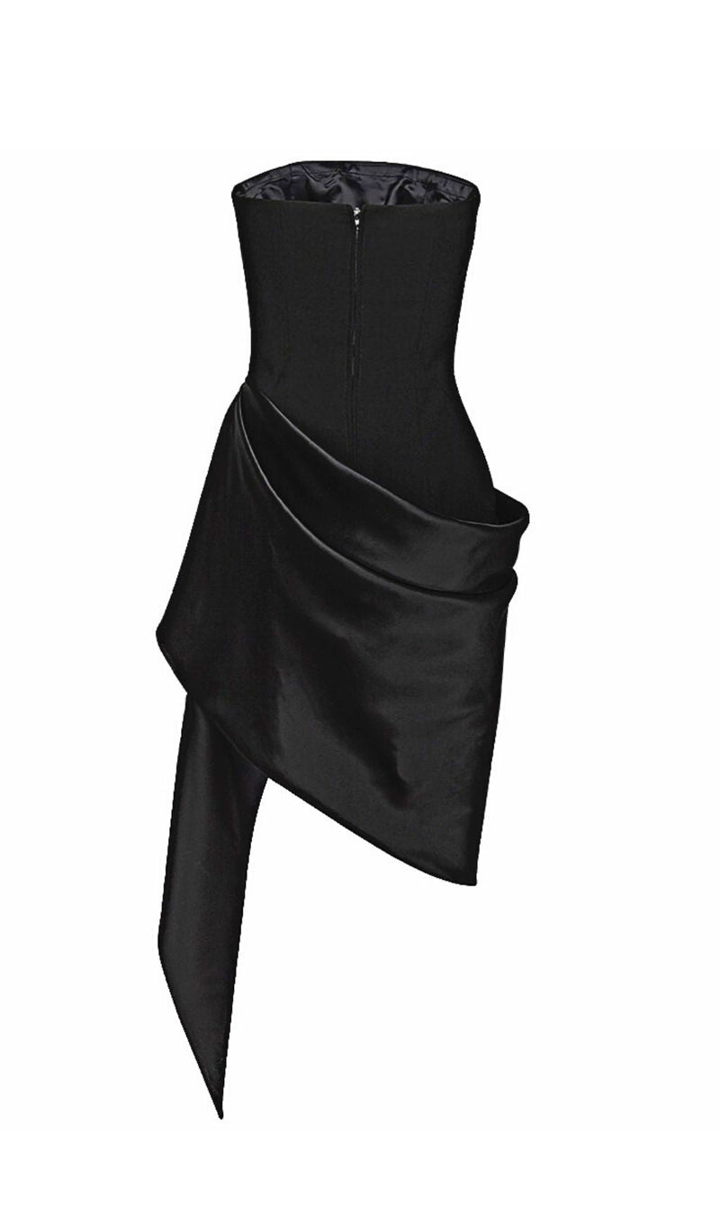 RUCHED MINI DRESS IN BLACK MINI DRESS styleofcb 