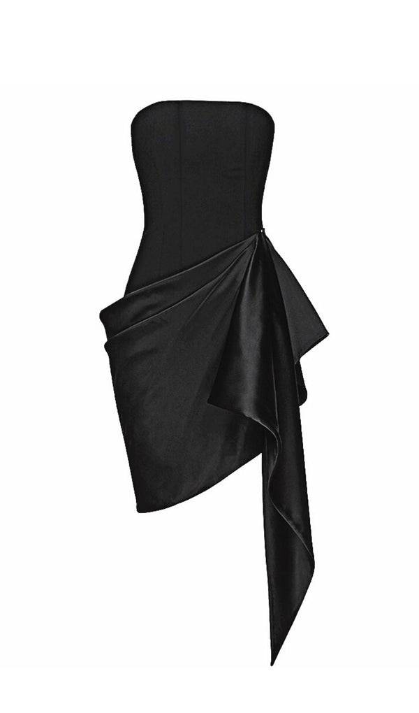 RUCHED MINI DRESS IN BLACK MINI DRESS styleofcb 