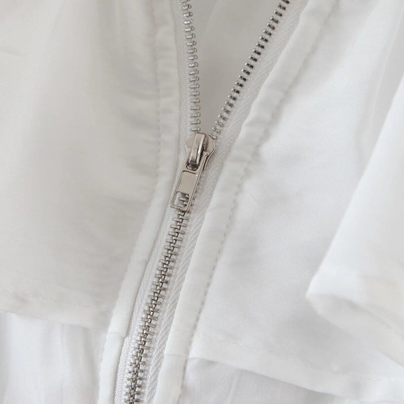 RUFFLE-TRIMMED CROP TOP DRESS STYLE OF CB 