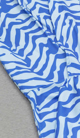 RUFFLE STRIPES MIDI DRESS IN BLUE DRESS styleofcb 