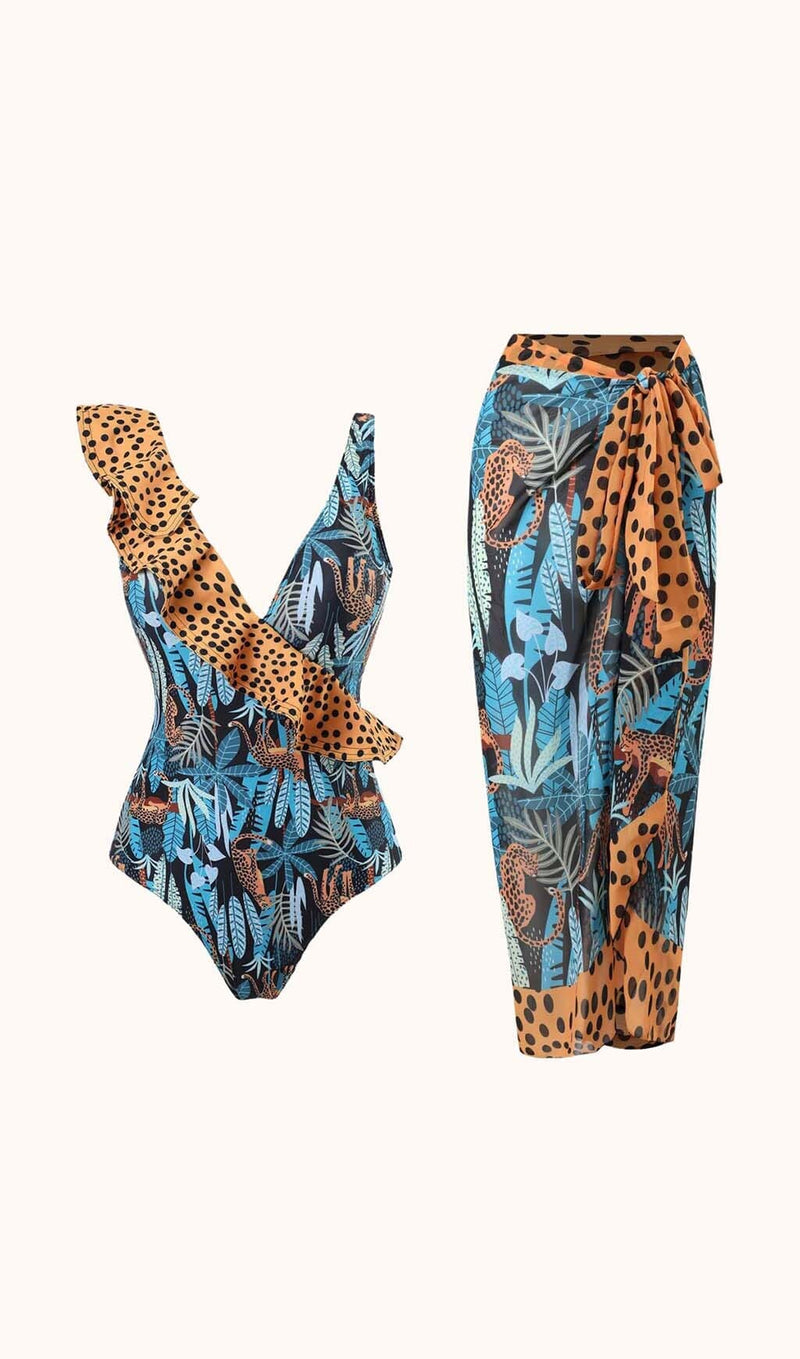 Rue Ruffle Swimwear Two Piece Set Swimwear styleofcb 