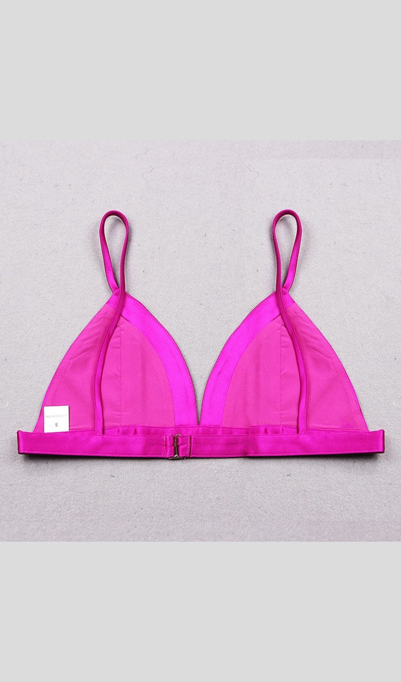 SATIN BLAZER SUIT IN PINK styleofcb 