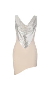 SEQUIN ASYMMETRIC BANDAGE MINI DRESS Dresses styleofcb 