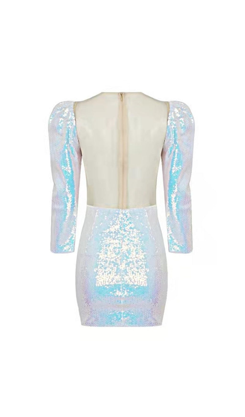 SEQUIN LONG SLEEVED CORSET MINI DRESS Dresses styleofcb 
