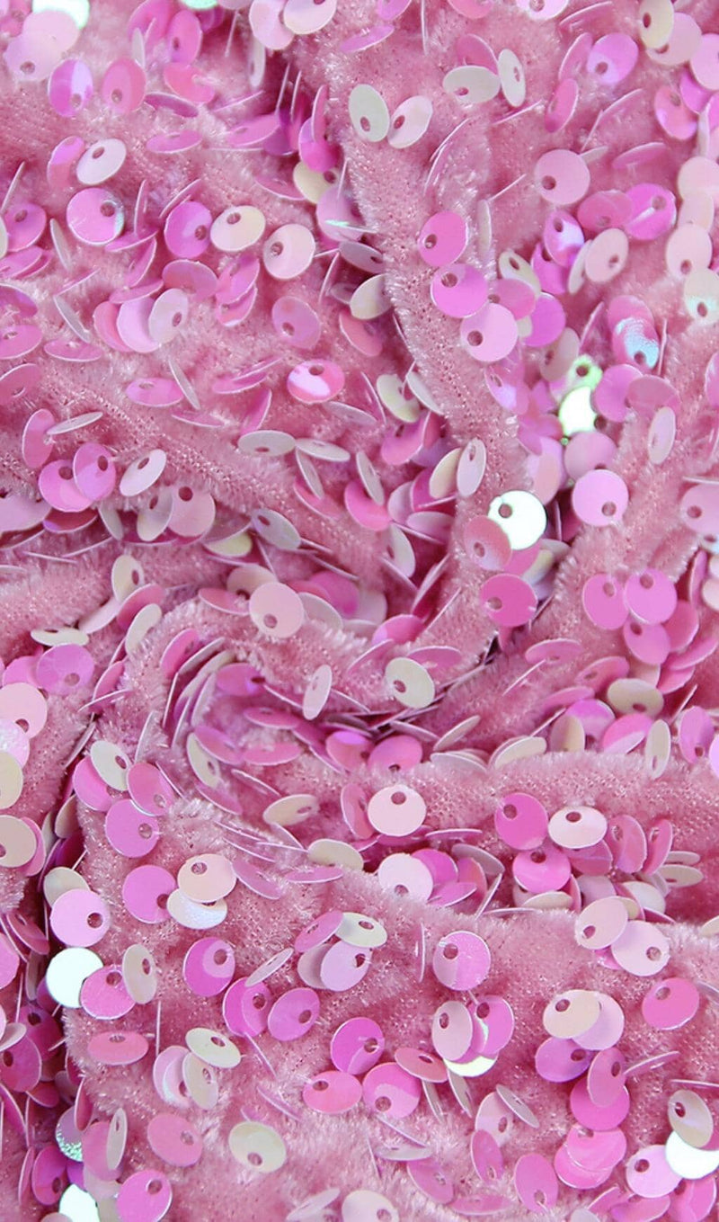 SEQUIN STRAPLESS MIDI DRESS IN PINK Dresses styleofcb 