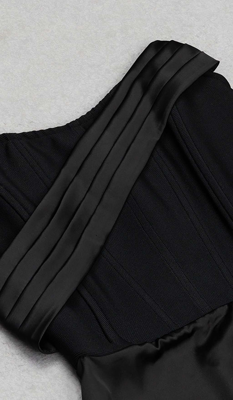 SLEEVELESS BANDAGE MIDI DRESS IN BLACK DRESS STYLE OF CB 