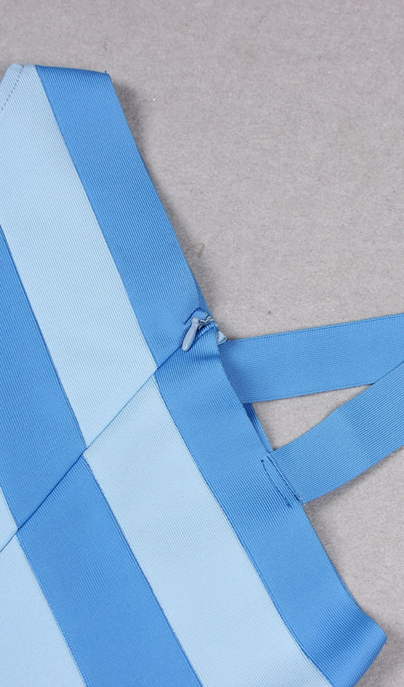SLIT MINI DRESS IN BLUE Dresses styleofcb 