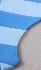 SLIT MINI DRESS IN BLUE Dresses styleofcb 