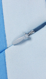 SLIT MINI DRESS IN BLUE Dresses styleofcb 