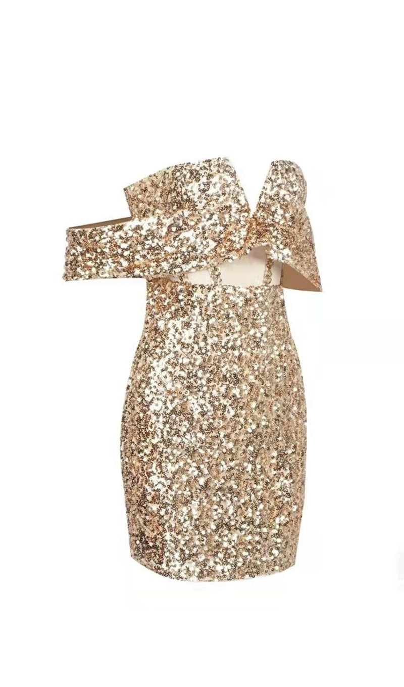 SLIVER SEQUIN STRAPLESS MINI DRESS Dresses styleofcb 