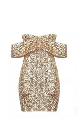 SLIVER SEQUIN STRAPLESS MINI DRESS Dresses styleofcb 