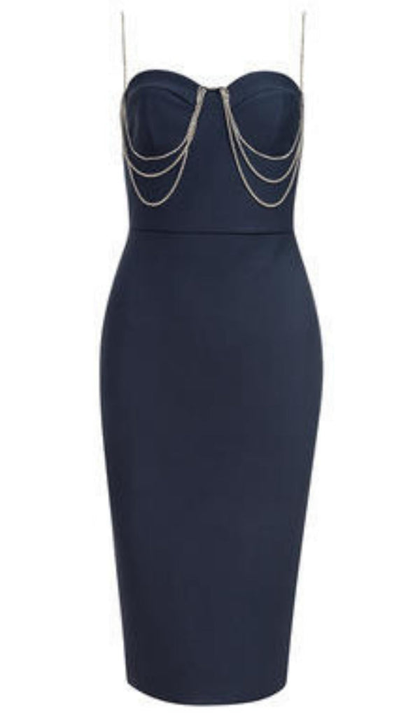 SPLIT BANDAGE MIDI DRESS IN BLUE Dresses styleofcb 