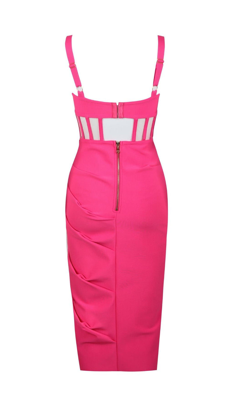 SPLIT BANDAGE MIDI DRESS IN RED Dresses styleofcb 