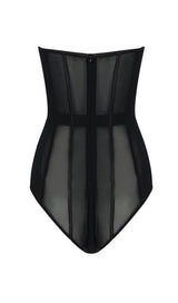 STRAPLESS FISHBONE TOPS IN BLACK Clothing styleofcb 
