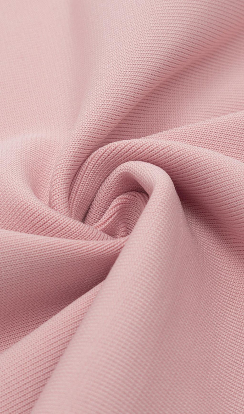 STRAPLESS MIDI DRESS IN PINK Dresses styleofcb 