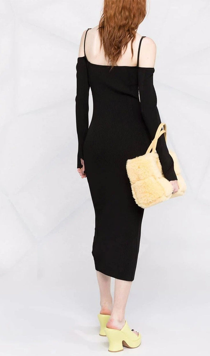 STRAPPY HOLLOW STRAPLESS BANDAGE MINI DRESS IN BLACK Dresses styleofcb 
