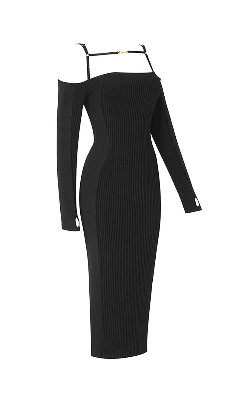 STRAPPY HOLLOW STRAPLESS BANDAGE MINI DRESS IN BLACK Dresses styleofcb 