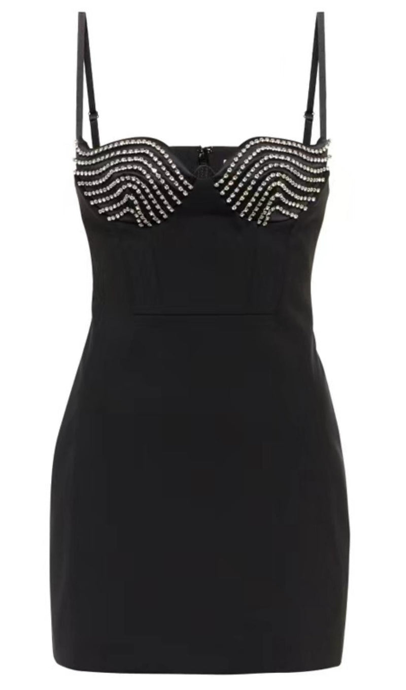 STRAPPY MINI DRESS IN BLACK Dresses styleofcb 