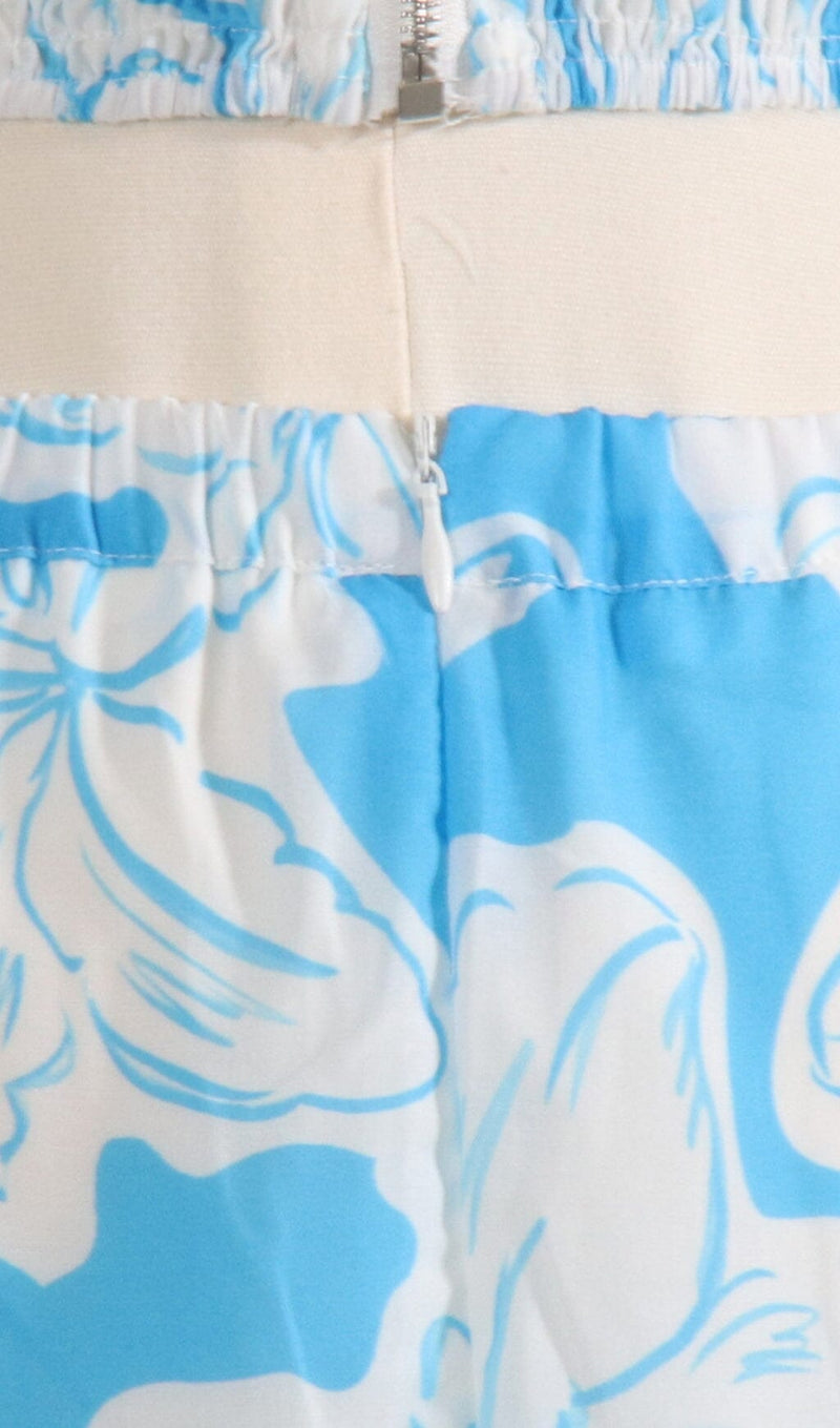 STRAPPY FLORAL FLOWY SUNDRESS IN BLUE DRESS STYLE OF CB 