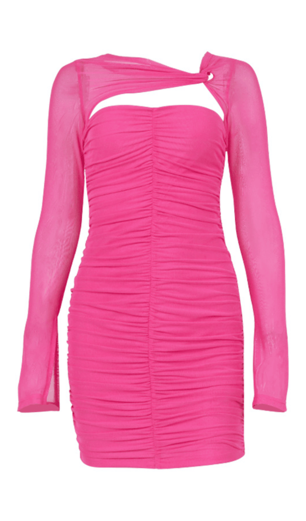 Sheer pleated dress styleofcb 